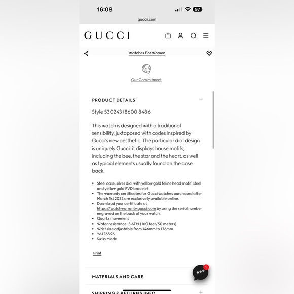 Women’s Gucci Watch - Picture 3 of 7